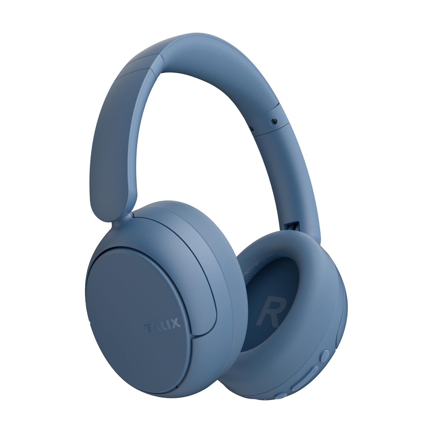 TALIX H30 Hybrid Active Noise Cancelling Headphones, 110H Playtime Hi-Res Audio Bluetooth 6.0 Wireless Over Ear ANC Headphones for Commute/Workout/Gym (Black)