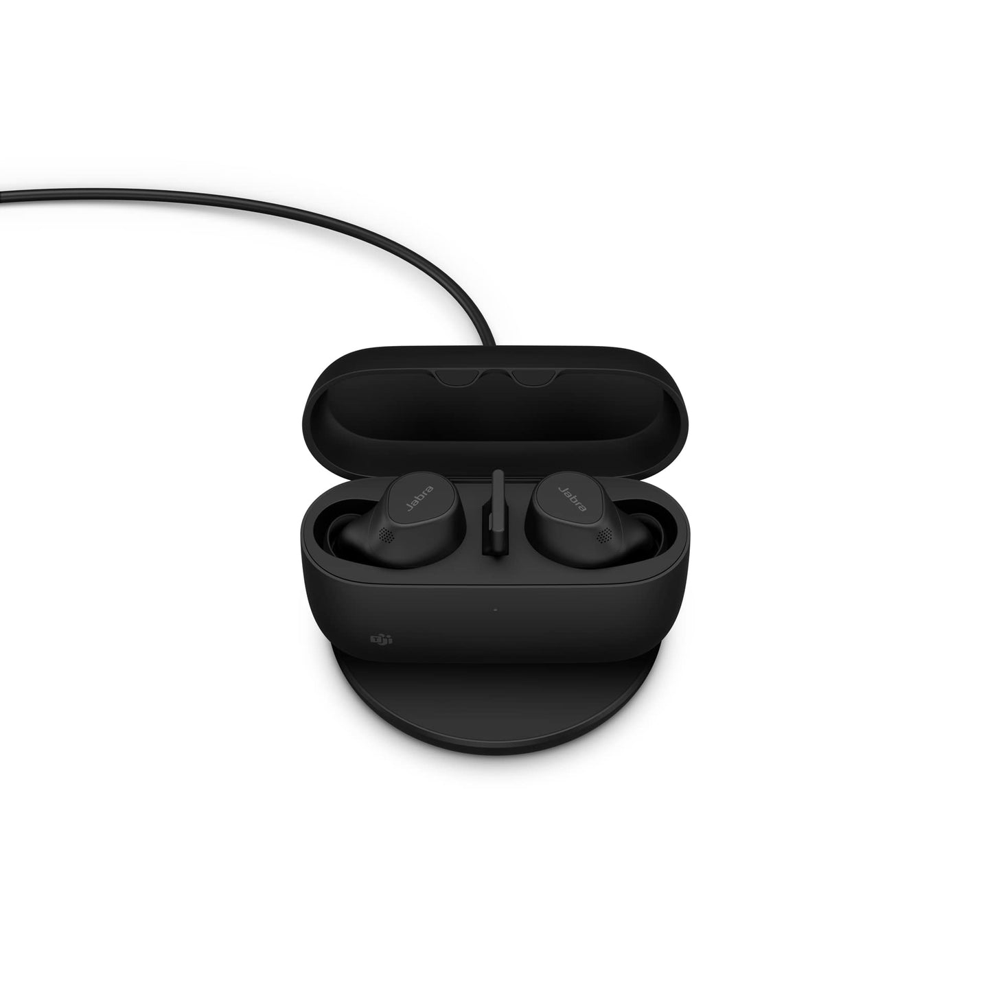 Jabra Evolve2 True Wireless Earbuds - in-Ear Bluetooth Earbuds with Active Noise Cancellation MultiSensor Voice Technology - Certified to Work with Your Virtual Meeting Apps - Black