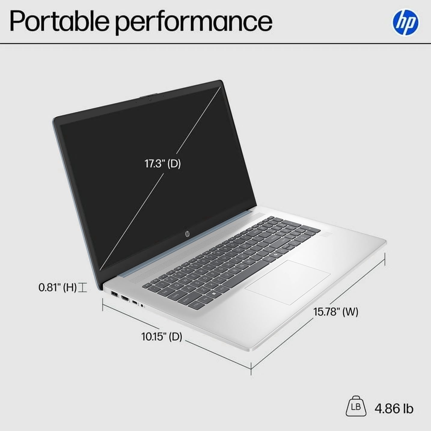 HP OmniBook 5 16 inch Next Gen AI PC, 2K Touchscreen, Snapdragon X Plus X1P-42-100, 16 GB RAM, 512 GB SSD, Qualcomm Adreno GPU, Windows 11 Home, Glacier Silver, 16-fb0000nr