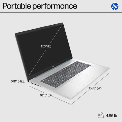HP OmniBook 5 16 inch Next Gen AI PC, 2K Touchscreen, Snapdragon X Plus X1P-42-100, 16 GB RAM, 512 GB SSD, Qualcomm Adreno GPU, Windows 11 Home, Glacier Silver, 16-fb0000nr