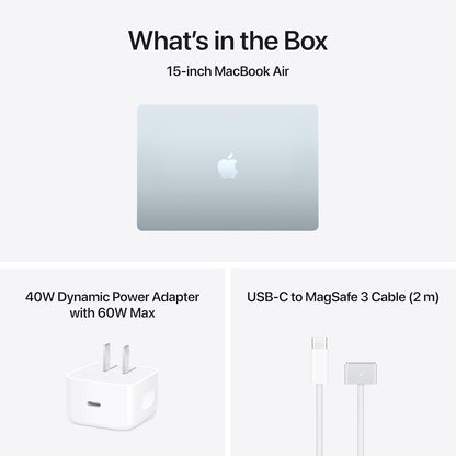 Apple 2026 MacBook Air 15-inch Laptop with M5 chip: Built for AI, 15.3-inch Liquid Retina Display, 16GB Unified Memory, 512GB SSD, 12MP Center Stage Camera, Touch ID, Wi-Fi 7; Sky Blue