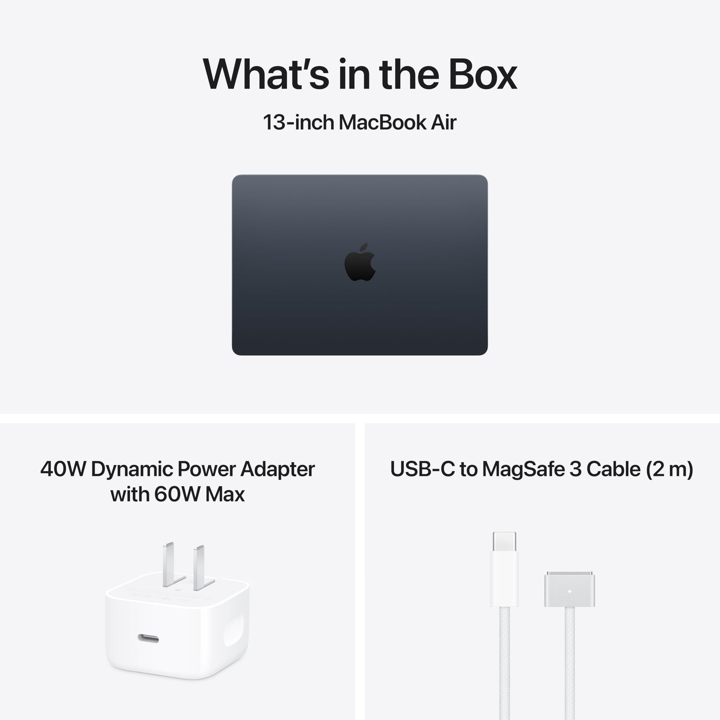 Apple MacBook Air 13-inch Laptop with M5 chip: 13.6-inch Liquid Retina Display, 24GB Unified Memory, 512GB SSD; Midnight
