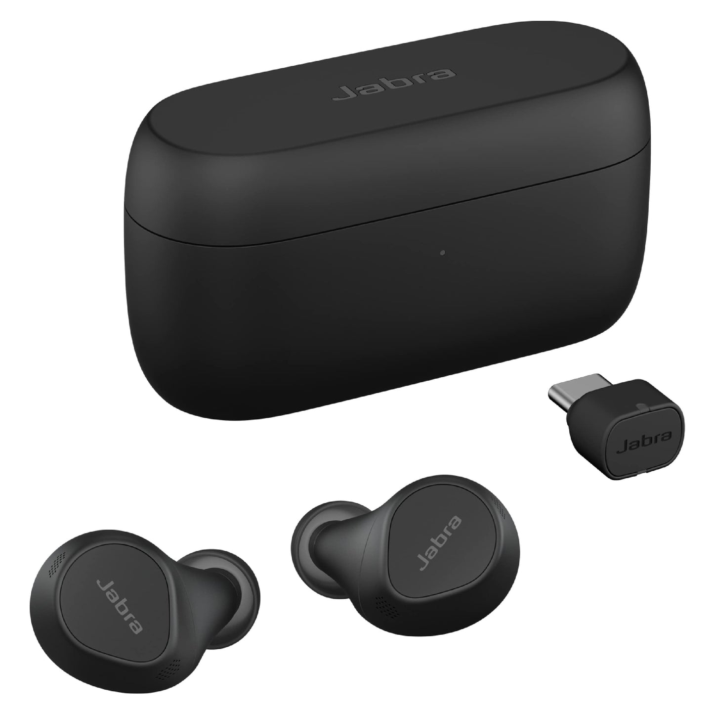 Jabra Evolve2 True Wireless Earbuds - in-Ear Bluetooth Earbuds with Active Noise Cancellation MultiSensor Voice Technology - Certified to Work with Your Virtual Meeting Apps - Black