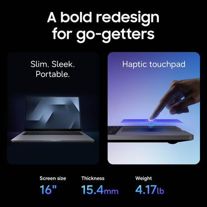 Samsung 16” Galaxy Book6 Ultra U7 PC Laptop Computer, NVIDIA 5060 Intel Processor, 32GB/1TB, Dynamic AMOLED 2X Display, Advanced Cooling, Slim, 2 Year Warranty, Gray