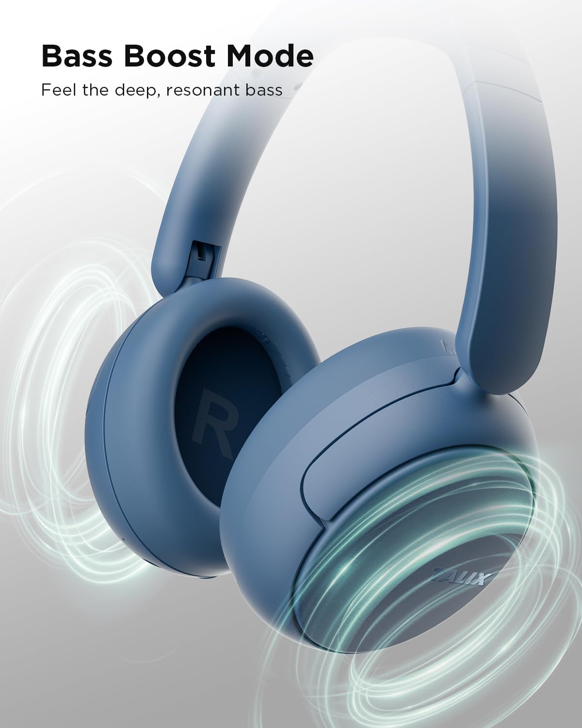 TALIX H30 Hybrid Active Noise Cancelling Headphones, 110H Playtime Hi-Res Audio Bluetooth 6.0 Wireless Over Ear ANC Headphones for Commute/Workout/Gym (Black)