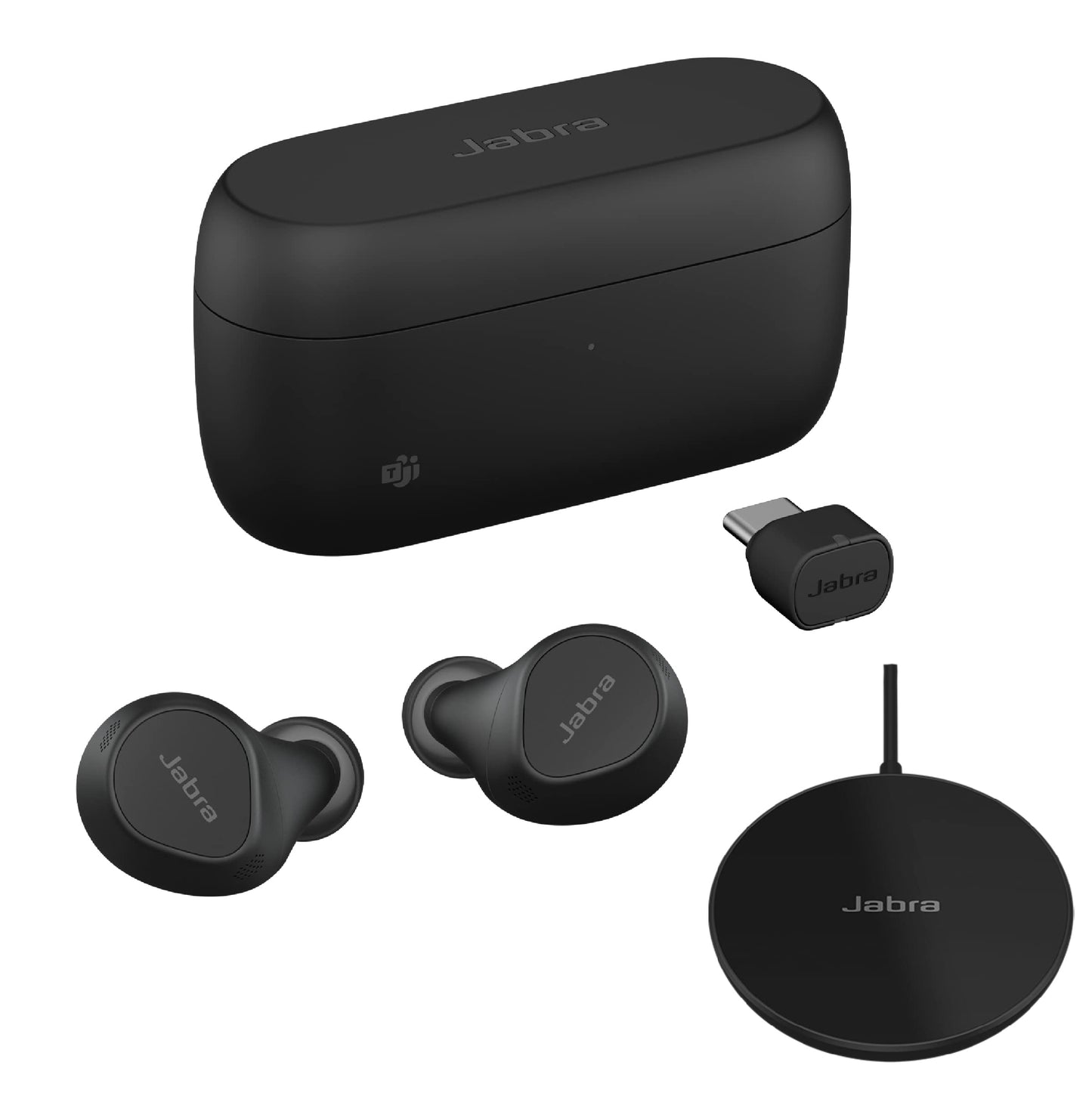 Jabra Evolve2 True Wireless Earbuds - in-Ear Bluetooth Earbuds with Active Noise Cancellation MultiSensor Voice Technology - Certified to Work with Your Virtual Meeting Apps - Black