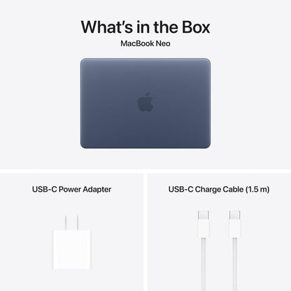 Apple 2026 MacBook Neo 13-inch Laptop with A18 Pro chip: Built for AI and Apple Intelligence, Liquid Retina Display, 8GB Unified Memory, 256GB SSD Storage, 1080p FaceTime HD Camera; Citrus