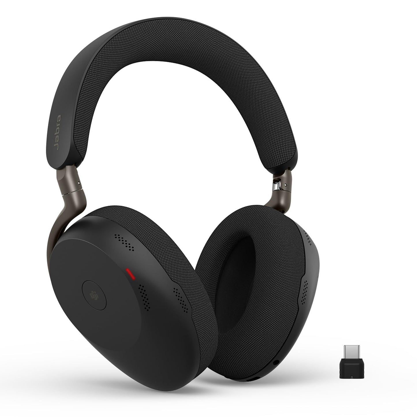 Jabra Evolve3 85 Over-Ear Wireless Bluetooth Headset with Microphone for Work, AI Voice Call Technology, Adaptive Active Noise Cancellation, 25-Hour Battery, USB-C, Microsoft Teams Certified, Black