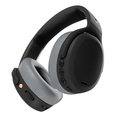 Skullcandy Crusher ANC 2 Wireless Over-Ear Bluetooth Headphones with Multi-Sensory Bass, Active Noise Cancelling, Up to 60 Hours Battery, Microphone for iPhone Android - True Black