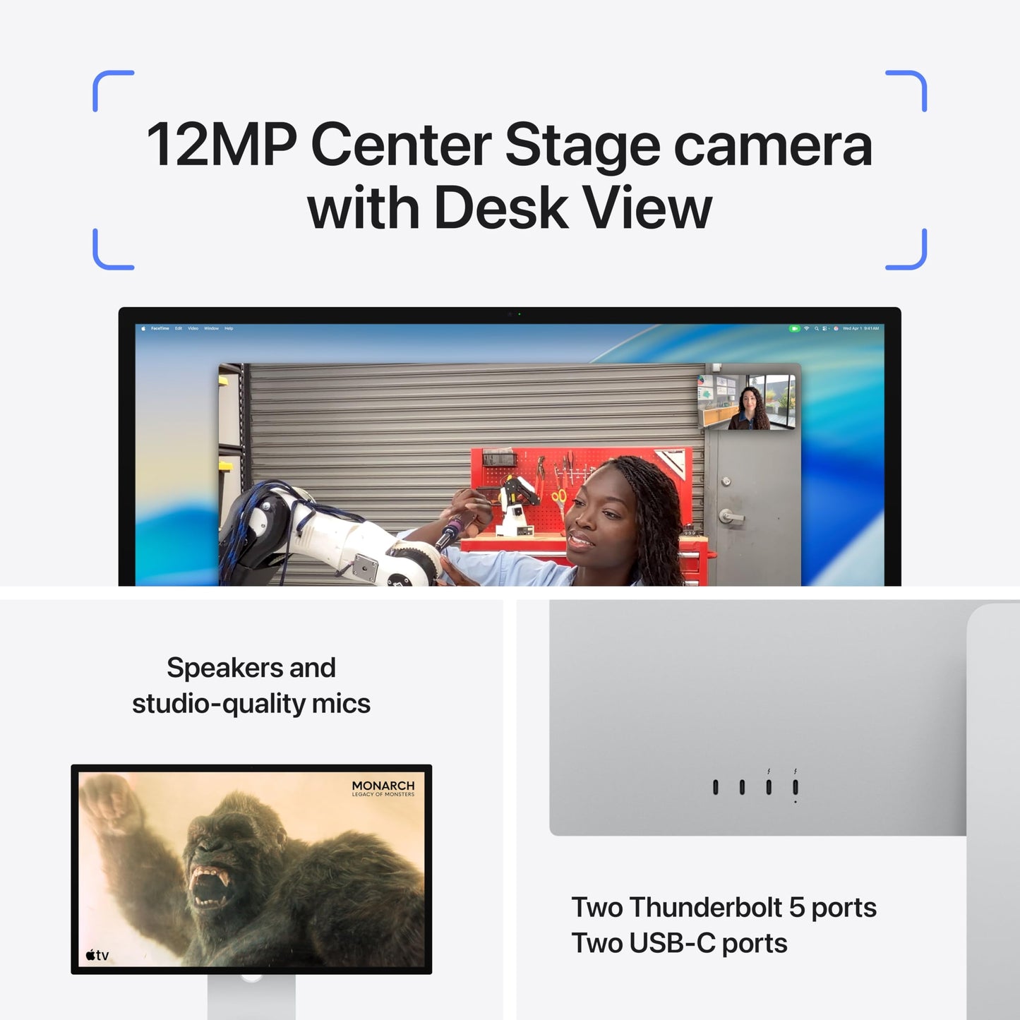 Apple Studio Display: Nano-Texture Glass, VESA Mount Adapter