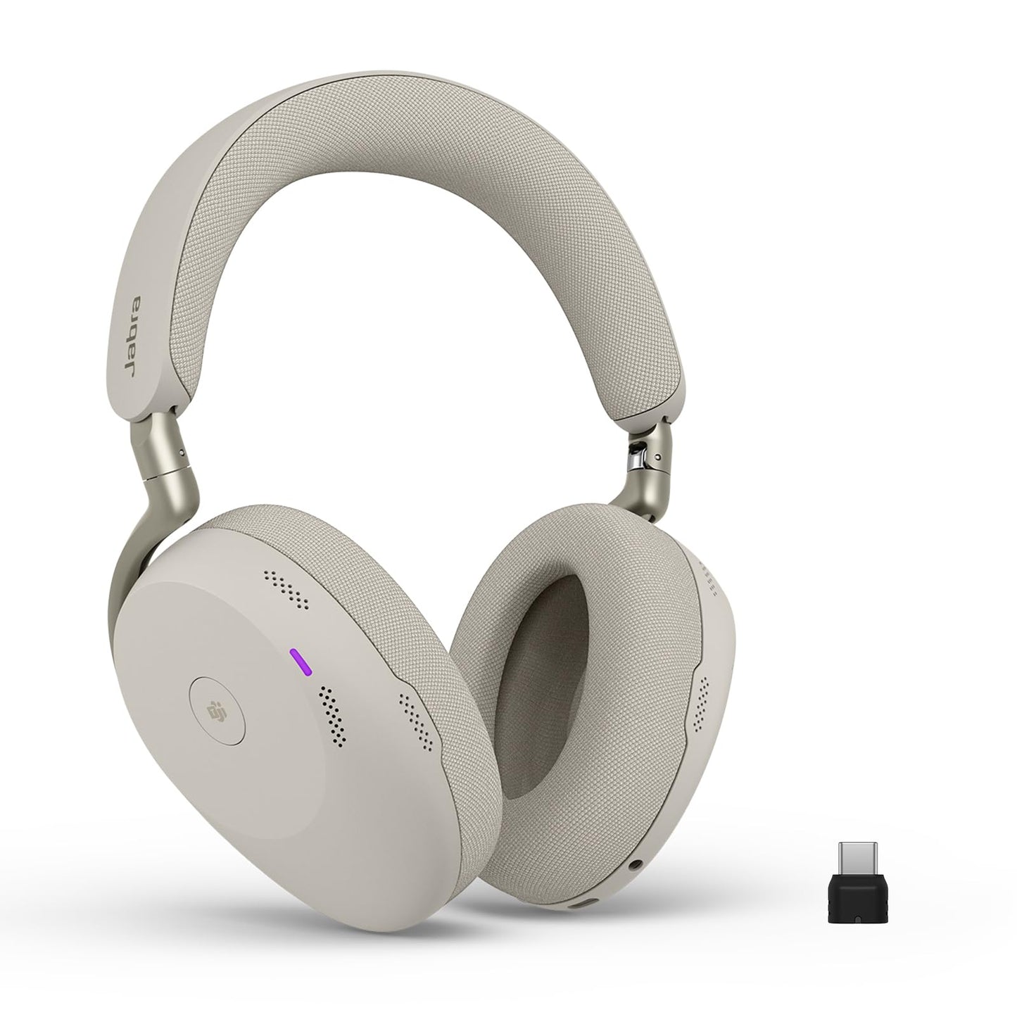 Jabra Evolve3 85 Over-Ear Wireless Bluetooth Headset with Microphone for Work, AI Voice Call Technology, Adaptive Active Noise Cancellation, 25-Hour Battery, USB-C, Microsoft Teams Certified, Black