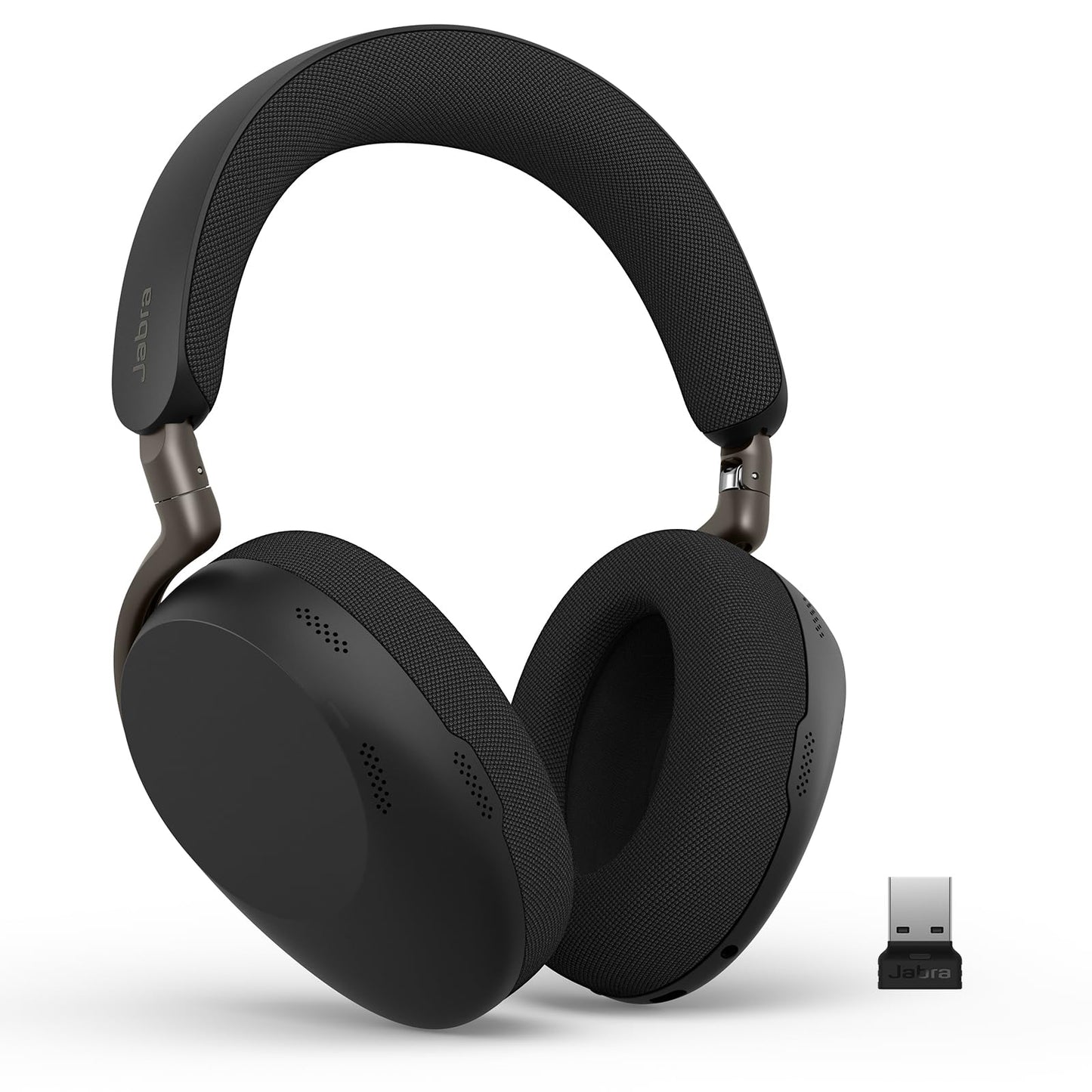 Jabra Evolve3 85 Over-Ear Wireless Bluetooth Headset with Microphone for Work, AI Voice Call Technology, Adaptive Active Noise Cancellation, 25-Hour Battery, USB-C, Microsoft Teams Certified, Black