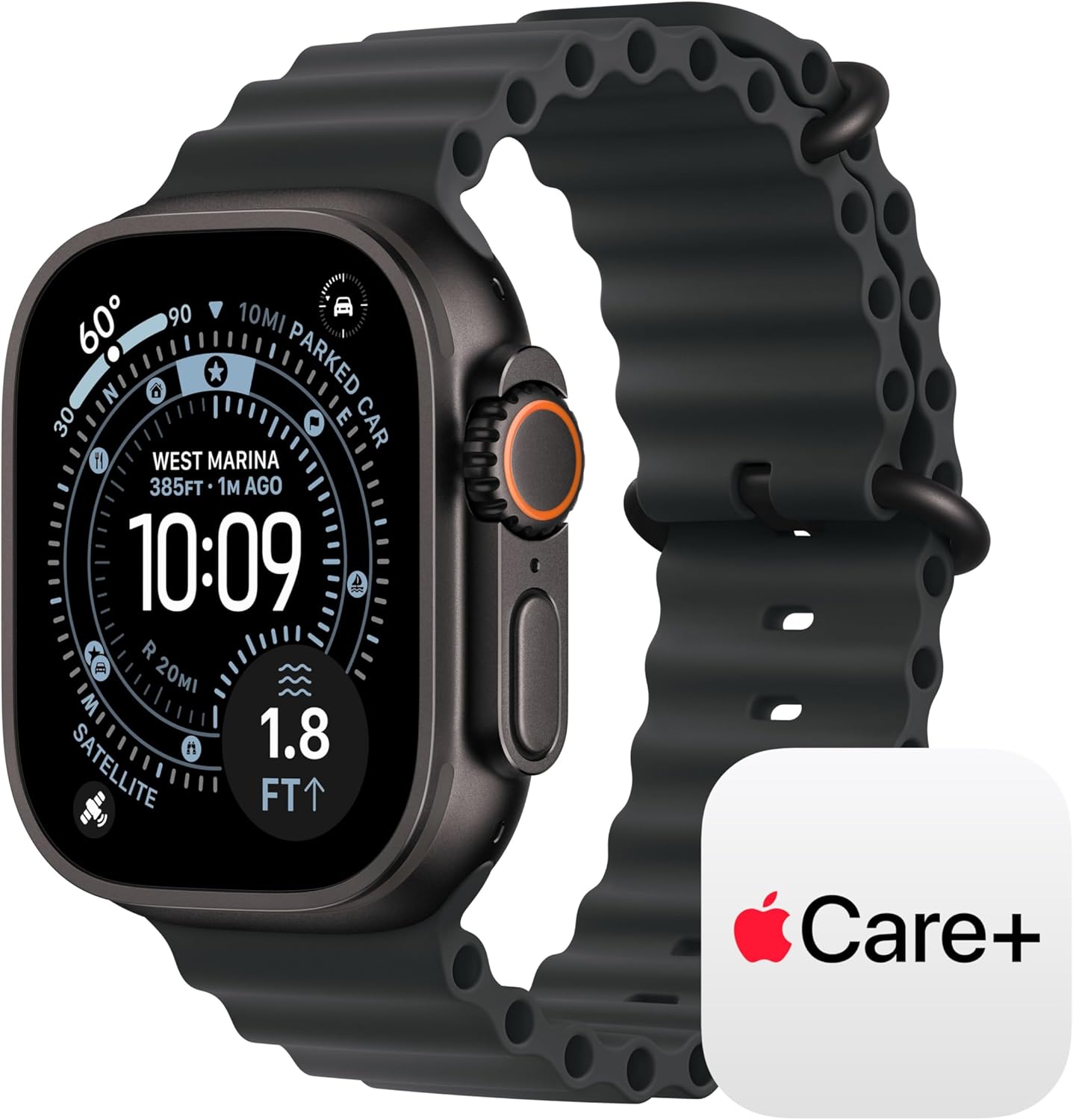 Apple Watch Ultra 3 [GPS + Cellular 49mm] Running & Multisport Smartwatch w/Rugged Titanium Case w/Natural Titanium Milanese Loop - L. Satellite Communications, Advanced Health & Fitness Tracking