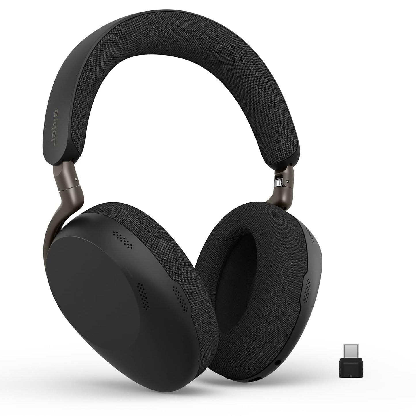 Jabra Evolve3 85 Over-Ear Wireless Bluetooth Headset with Microphone for Work, AI Voice Call Technology, Adaptive Active Noise Cancellation, 25-Hour Battery, USB-C, Microsoft Teams Certified, Black