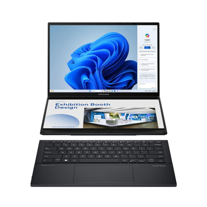 ASUS Zenbook Duo Laptop, Dual 14” OLED 3K 120Hz Touch Display, Evo, Intel Core Ultra 9 285H, Intel Arc Graphics, 32GB RAM, 1TB SSD, Windows 11, UX8406CA-PS99T