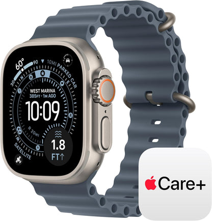 Apple Watch Ultra 3 [GPS + Cellular 49mm] Running & Multisport Smartwatch w/Rugged Titanium Case w/Natural Titanium Milanese Loop - L. Satellite Communications, Advanced Health & Fitness Tracking