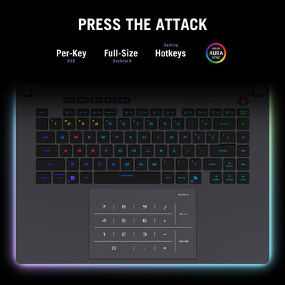 ASUS ROG Strix G16 (2025) Gaming Laptop, 16” ROG Nebula 16:10 2.5K 240Hz/3ms, NVIDIA® GeForce RTX™ 5080, Intel® Core Ultra 9 275HX, 32GB DDR5, 1TB PCIe Gen 4 SSD, Wi-Fi 7, Windows 11 Home, G615LW-AS96