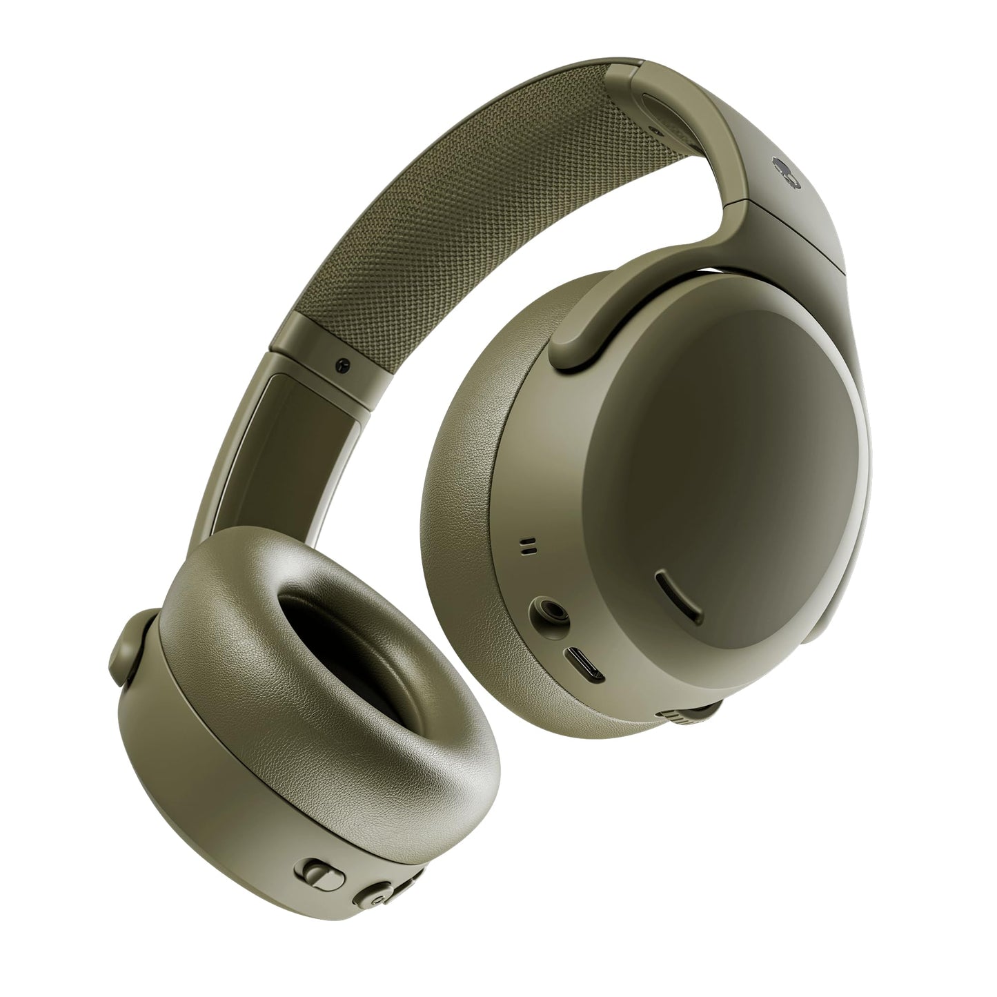 Skullcandy Crusher ANC 2 Wireless Over-Ear Bluetooth Headphones with Multi-Sensory Bass, Active Noise Cancelling, Up to 60 Hours Battery, Microphone for iPhone Android - True Black