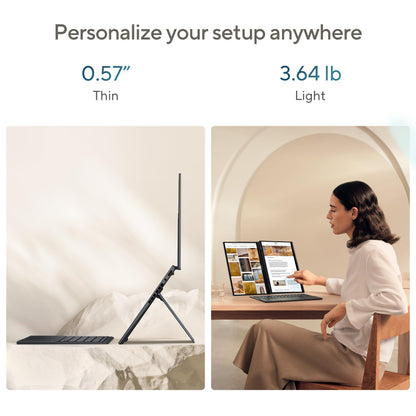 ASUS Zenbook Duo Laptop, Dual 14” OLED 3K 120Hz Touch Display, Evo, Intel Core Ultra 9 285H, Intel Arc Graphics, 32GB RAM, 1TB SSD, Windows 11, UX8406CA-PS99T