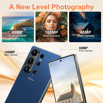 26 Ultra 16+1TB Smartphone -6.99-inch Display, Built-in Pen,Android 15, 7000mAh Battery, 68MP+108MP Dual Camera/Dual SIM/Fingerprint Lock/Face (Green)