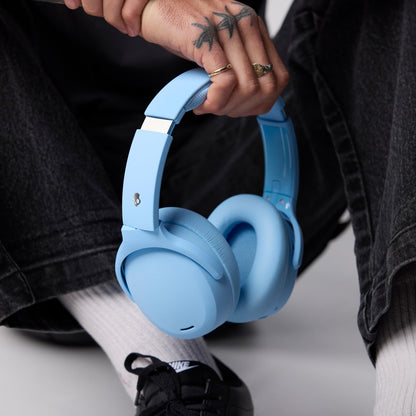 Skullcandy Crusher ANC 2 Wireless Over-Ear Bluetooth Headphones with Multi-Sensory Bass, Active Noise Cancelling, Up to 60 Hours Battery, Microphone for iPhone Android - True Black