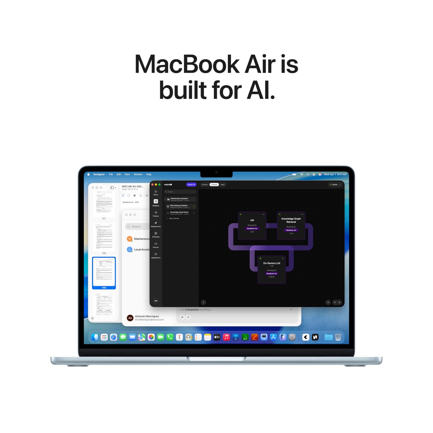 Apple MacBook Air 13-inch Laptop with M5 chip: 13.6-inch Liquid Retina Display, 24GB Unified Memory, 512GB SSD; Midnight