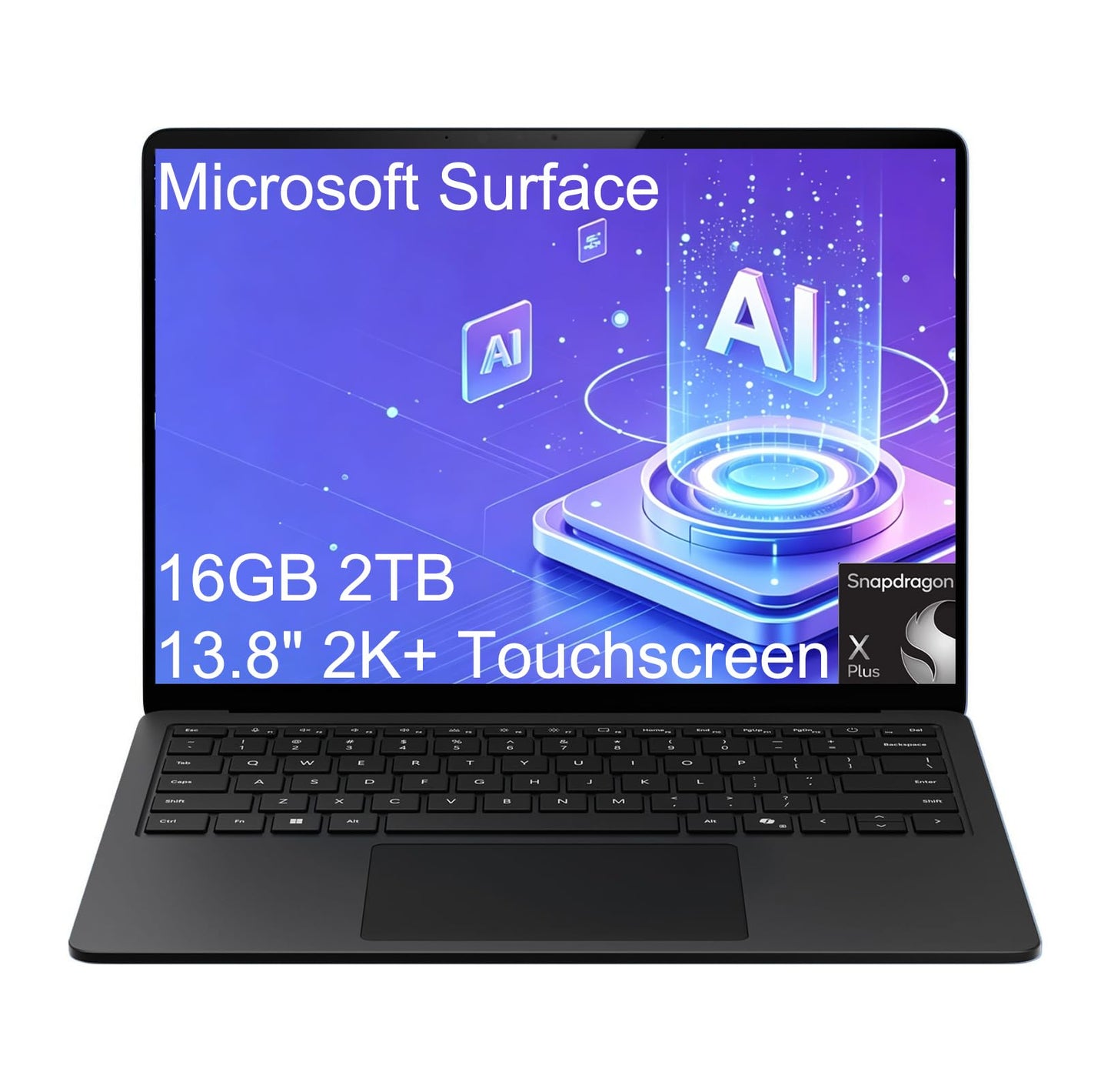 Microsoft Surface Laptop 7 AI Copilot+ PC for Business (13.8" 2K+ Touchscreen, Snapdragon X Plus (> Intel i7-1355U), 16GB DDR5, 1TB SSD), 20-Hr Long Battery Life, IR Webcam, Wi-Fi 7, Windows 11, Black