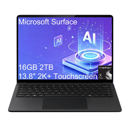 Microsoft Surface Laptop 7 AI Copilot+ PC for Business (13.8" 2K+ Touchscreen, Snapdragon X Plus (> Intel i7-1355U), 16GB DDR5, 1TB SSD), 20-Hr Long Battery Life, IR Webcam, Wi-Fi 7, Windows 11, Black