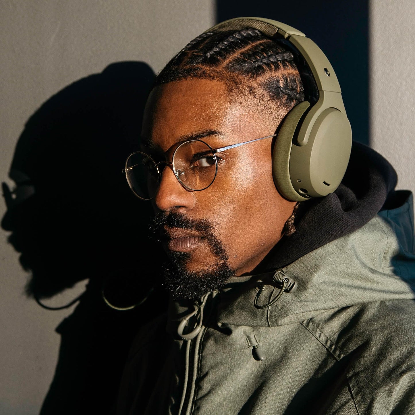 Skullcandy Crusher ANC 2 Wireless Over-Ear Bluetooth Headphones with Multi-Sensory Bass, Active Noise Cancelling, Up to 60 Hours Battery, Microphone for iPhone Android - True Black