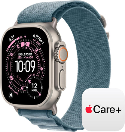 Apple Watch Ultra 3 [GPS + Cellular 49mm] Running & Multisport Smartwatch w/Rugged Titanium Case w/Natural Titanium Milanese Loop - L. Satellite Communications, Advanced Health & Fitness Tracking
