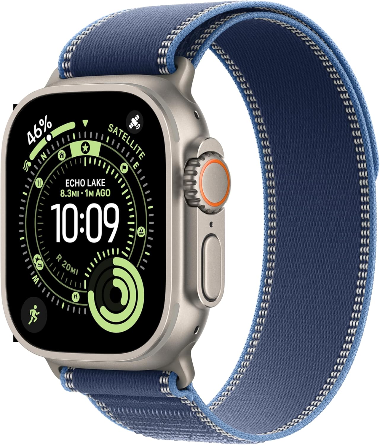 Apple Watch Ultra 3 [GPS + Cellular 49mm] Running & Multisport Smartwatch w/Rugged Titanium Case w/Natural Titanium Milanese Loop - L. Satellite Communications, Advanced Health & Fitness Tracking