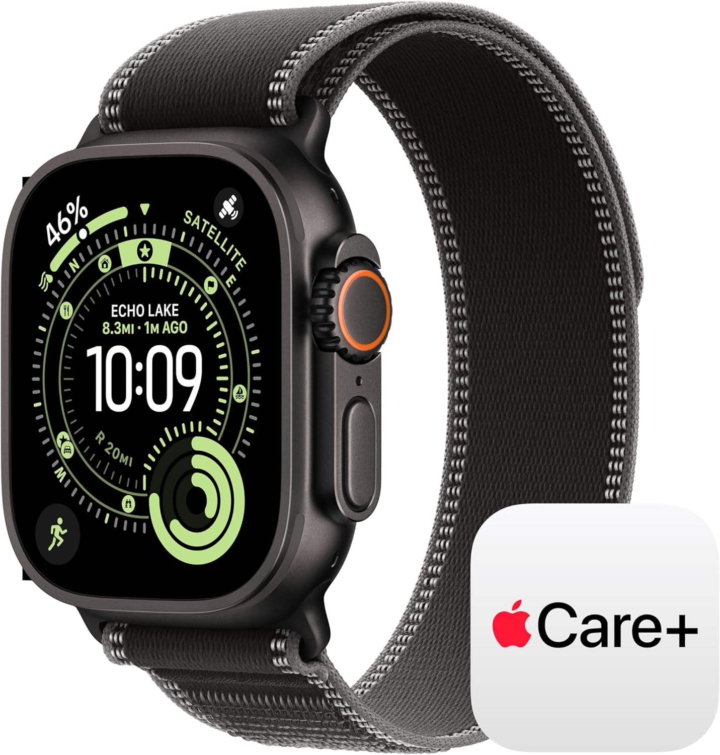 Apple Watch Ultra 3 [GPS + Cellular 49mm] Running & Multisport Smartwatch w/Rugged Titanium Case w/Natural Titanium Milanese Loop - L. Satellite Communications, Advanced Health & Fitness Tracking