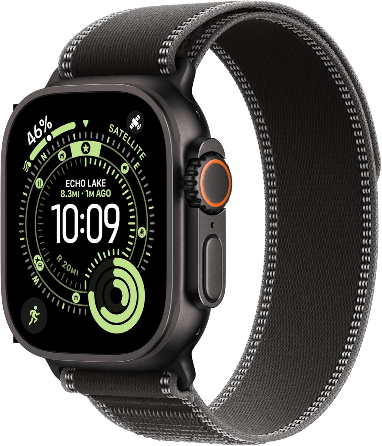 Apple Watch Ultra 3 [GPS + Cellular 49mm] Running & Multisport Smartwatch w/Rugged Titanium Case w/Natural Titanium Milanese Loop - L. Satellite Communications, Advanced Health & Fitness Tracking