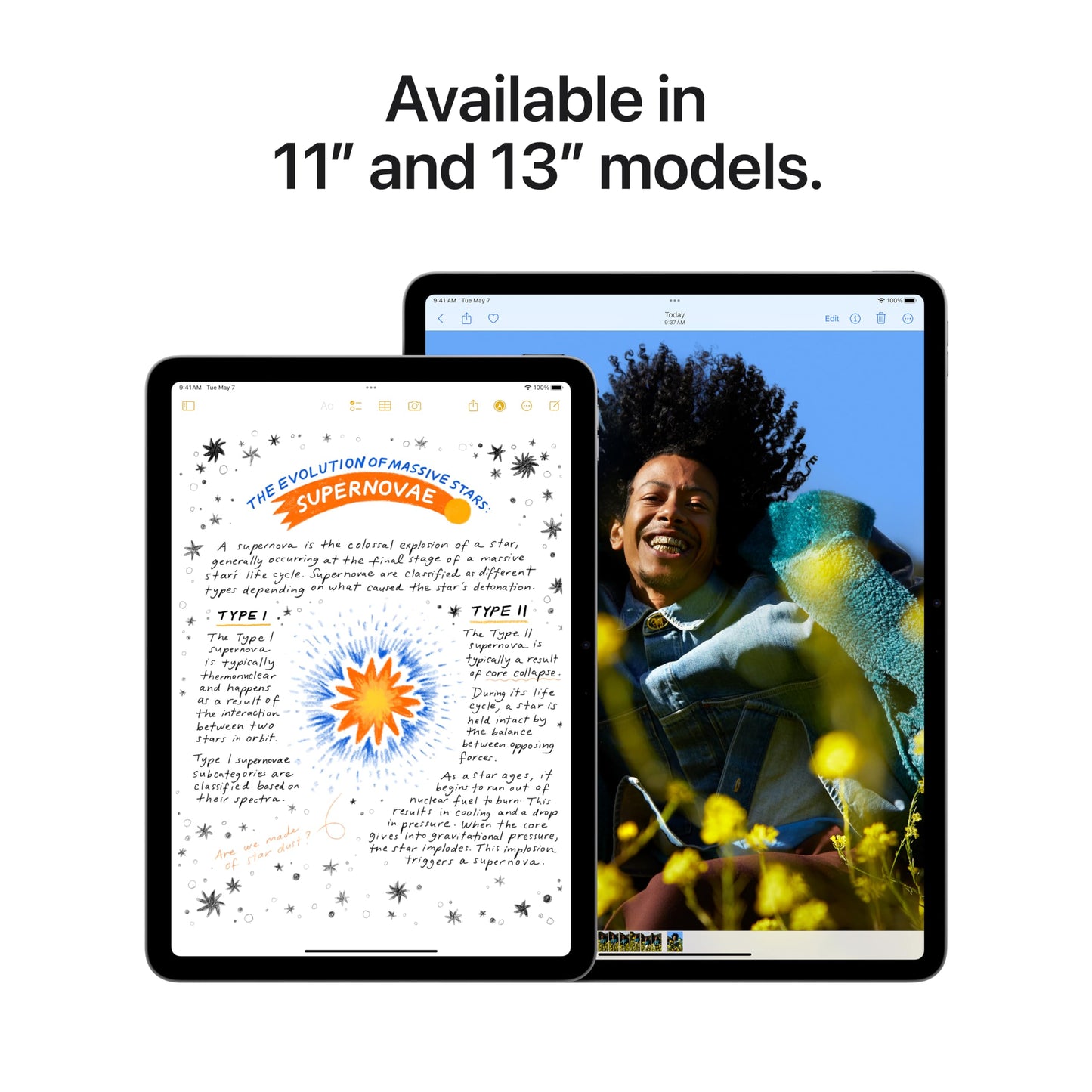 Apple iPad Air 13-inch (M2): Built for Apple Intelligence, Liquid Retina Display, 1TB, 12MP Front/Back Camera, Wi-Fi 6E, Touch ID, All-Day Battery Life — Space Gray